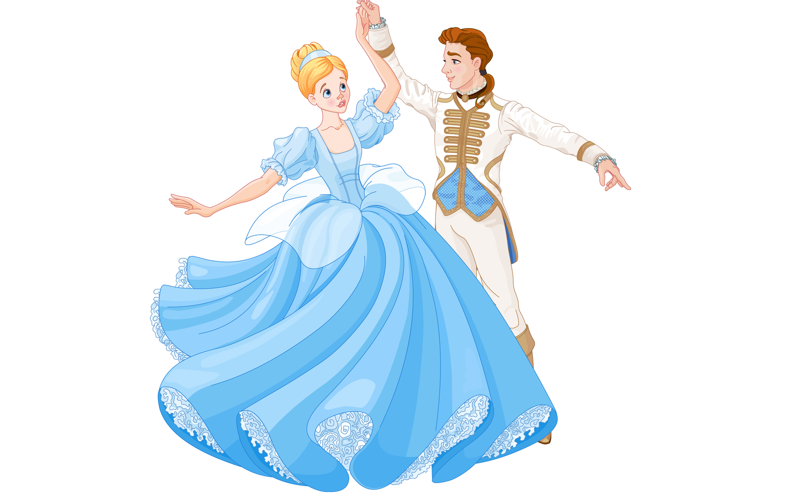 סינדרלה והנסיך - אילוסטרציה